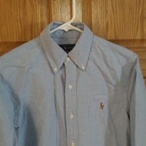 Ralph Lauren Women's Small Blue Button Down Shirt